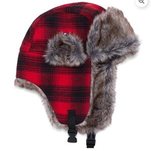 Swiss Tech Unisex Trapper Hat OSFM Faux Fur / Snow Hat